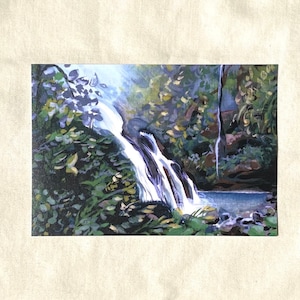 Postales de cascadas de Hawái, juego de 3