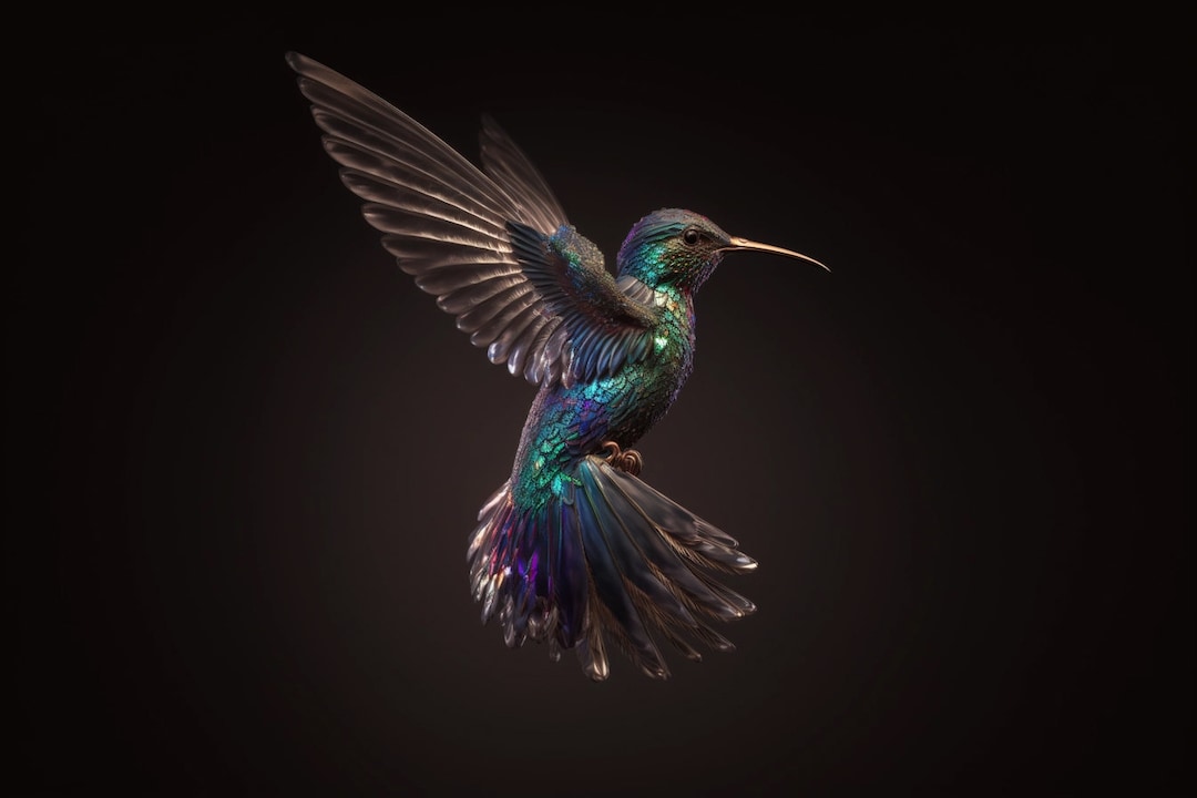 Exquisite Jeweled Hummingbird Wall Art Prints - High-quality ...
