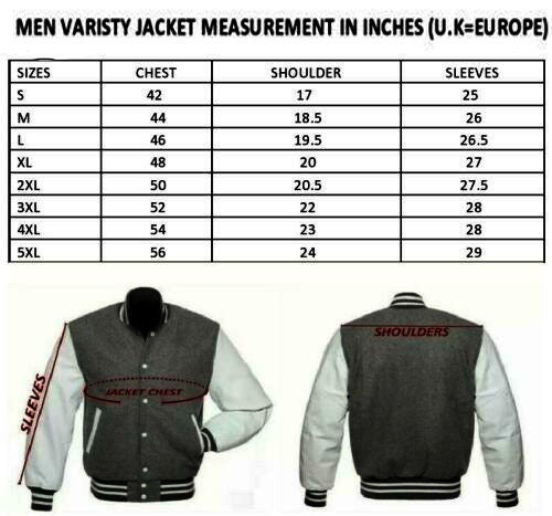 PICO BY HOLLOWAY Men's Varsity Jacket With Leather Sleeves – Made