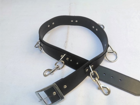 小物 vetements ring leather belt Vetements - 3cm Black Logo-Embellished Leather Belt - Black