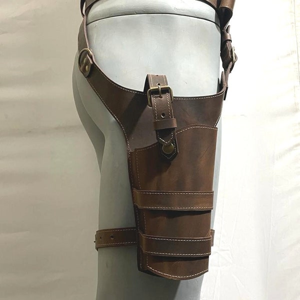 Jyn Erso Belt Gun Holster Leg Strap Cosplay Costume Prop Leather Belt, Star Wars New with tags