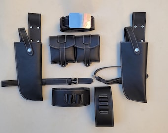 Death Watch Mandalorianische Rüstung Cosplay Kostüm Gürtel mit Holster & Taschen