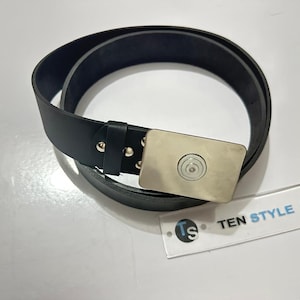 Imperial Officer Real Leather Belt: Cosplay Costume Prop