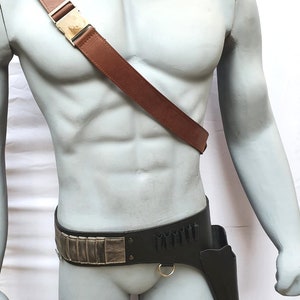Leather Cross Strap Jedi Survivor Belt Holster