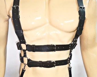 Ledergurt, verstellbare Unisex-Kreuzgurte