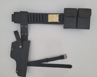 Mandalorian Boba Fett Leder Kostüm Gürtel mit Holster und Taschen