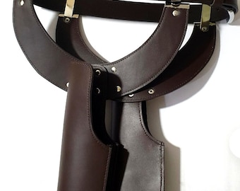 Sabine Wren Leather Belt and Holster Set, Mandalorian Cosplay Costume Prop