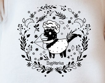 Sagittarius Zodiac Sign Baby Onesie: Astrology Gift
