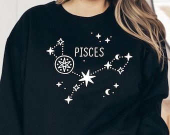 Sweater met sterrenbeeld Vissen: T-shirt met dierenriemastrologie