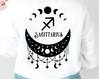 Schütze Sternzeichen Sweatshirt: Horoskop Sternbild Crewneck