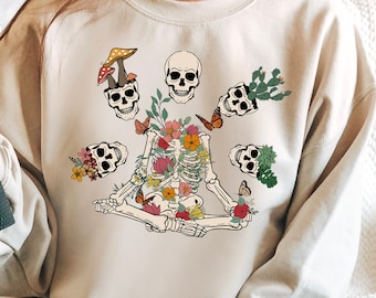 Plant Mom Skeleton Sweatshirt: Funny Plant Lover Gift