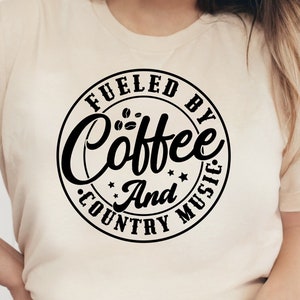 Coffee and Country Music Shirt Nashville Shirt Country Music Shirt Cowgirl Shirt Western Shirt Nashville Girls Trip Shirt