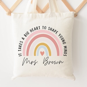 Personalized Teacher Tote Bag Teacher Appreciation Gift Custom Teacher Gift Custom Bag For Teacher New Teacher Gift Back to School Tote