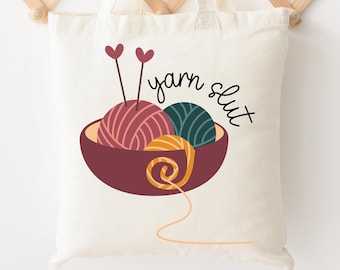 Bolsa de mano Crafty Companion: bolsa para proyectos de tejido y crochet