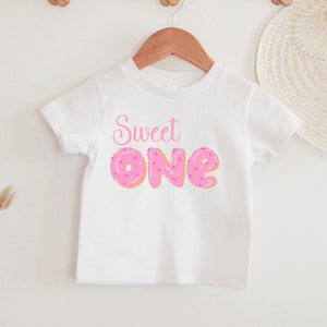 Sweet One Donut Geburtstagskind Shirt: Erste Geburtstagsfeier