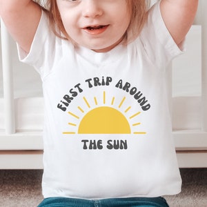First Trip Around the Sun Birthday Shirt: 1st Birthday Outfit