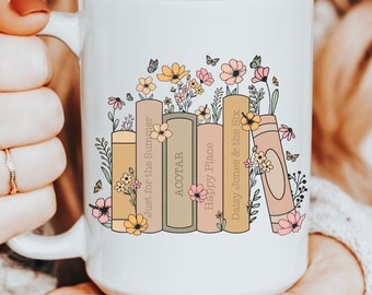 Taza de estantería personalizada: regalo personalizado para amantes de los libros