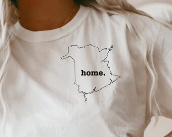 New Brunswick T-Shirt Souvenir Gift for Friend Canada Provinces Travel Shirt East Coast Clothing Adult Clothing