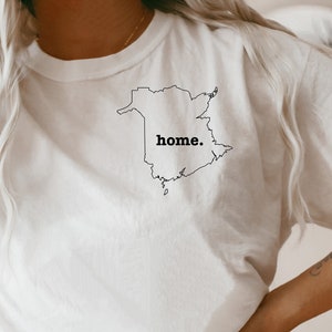 New Brunswick T-Shirt Souvenir Gift for Friend Canada Provinces Travel Shirt East Coast Clothing Adult Clothing