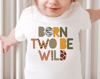 Born Two Be Wild safarishirt 2e verjaardag