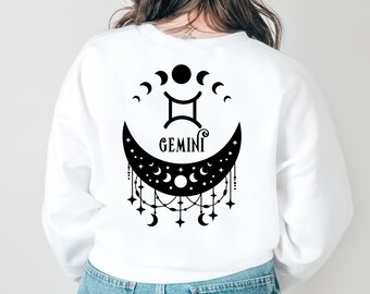 Gemini Constellation Sweatshirt: Zodiac Astrology Crewneck