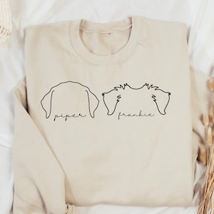 Custom Dog Sweatshirt Personalized Dog Mom Sweater Dog Sweatshirt Personalized Dog Mom Sweatshirt Gift for dog mom Custom Dog Lover Gift