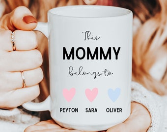 Personalized Mom Mug With Kids Names Mother's Day Gift Mama Mug Mom Gift Ideas Custom Mom Mug Custom Name Son and Daughter Mug Personalized