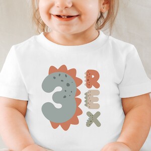 Three Rex Birthday Shirt Girl and Boy Birthday Shirt Dinosaur Birthday Family Shirt 3rd Birthday Outfit Dinosaur Birthday Party 3rd Birthday