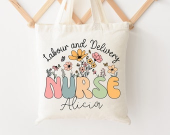 Personalized Nurse Tote Bag Nurse Appreciation Gift Custom Nurse Gift Custom Bag For Nurse New Nurse Gift Nurse Bag Graduation Gift