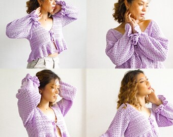 CROCHET CARDIGAN PATTERN | Tiffany Cardigan by Hookloops Ph CROCHET CARDIGAN PATTERN | Tiffany Cardigan by Hookloops Ph