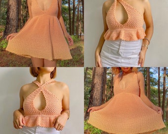 Modèle de haut/robe au crochet | ROBE MYSTIQUE par Hookloops Ph |