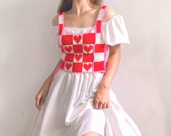 Patrón de corsé de crochet estilo tapiz: ideal para principiantes (patrón en PDF)