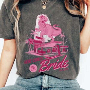 Dinosaur Bride Shirt, Funny Bachelorette Party T-shirt, Bride Tribe Shirt, T-rex Shirt, Funny Bridesmaid Gifts, Dino Wedding Party Outfit