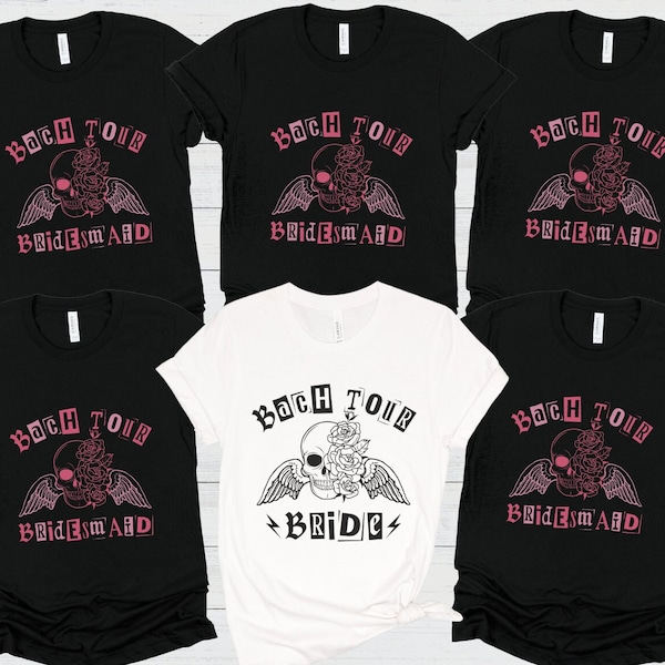 Welcome To The Bach Parade TShirt - Emo Bachelorette - Punk Goth Bachelorette - Death of a Bachelor Party - Combined Bachelorette Party