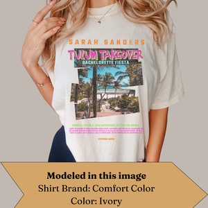 Custom Tulum Bachelorette Shirts, Personalized Bachelorette Coast Shirts, Cancun Bach Merch, Bachelorette Gifts for Bridesmaids