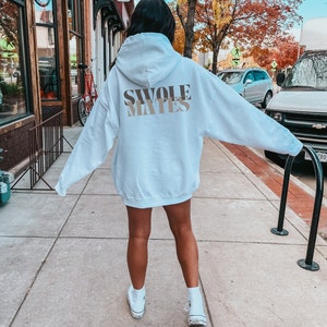 Swole Mates, Couples Matching Valentines Day Hoodies Comfort Colors
