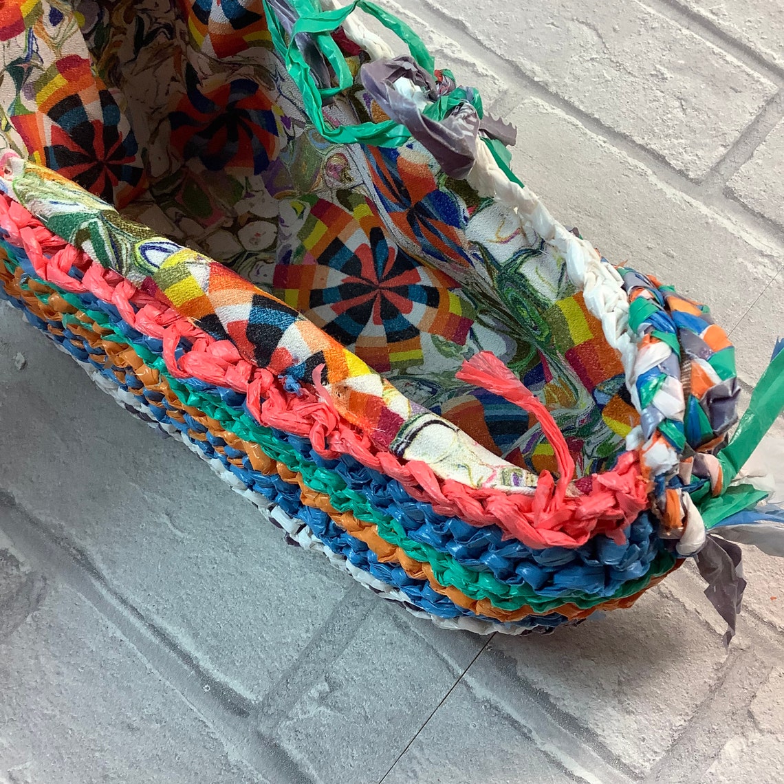 Hand made recycled materials hand bag Etsy