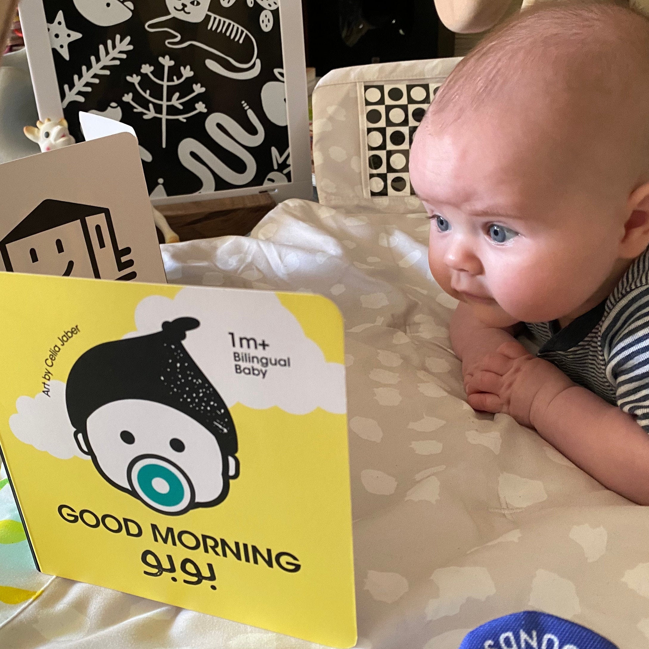 New Tummy Time Art High Contrast Cards Arabic Letters Good Etsy