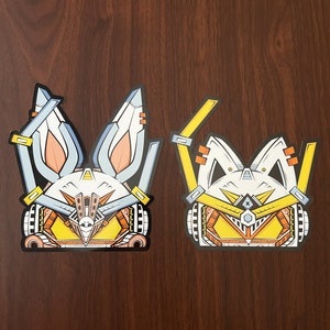 Chibi Mecha - anime peeker sticker