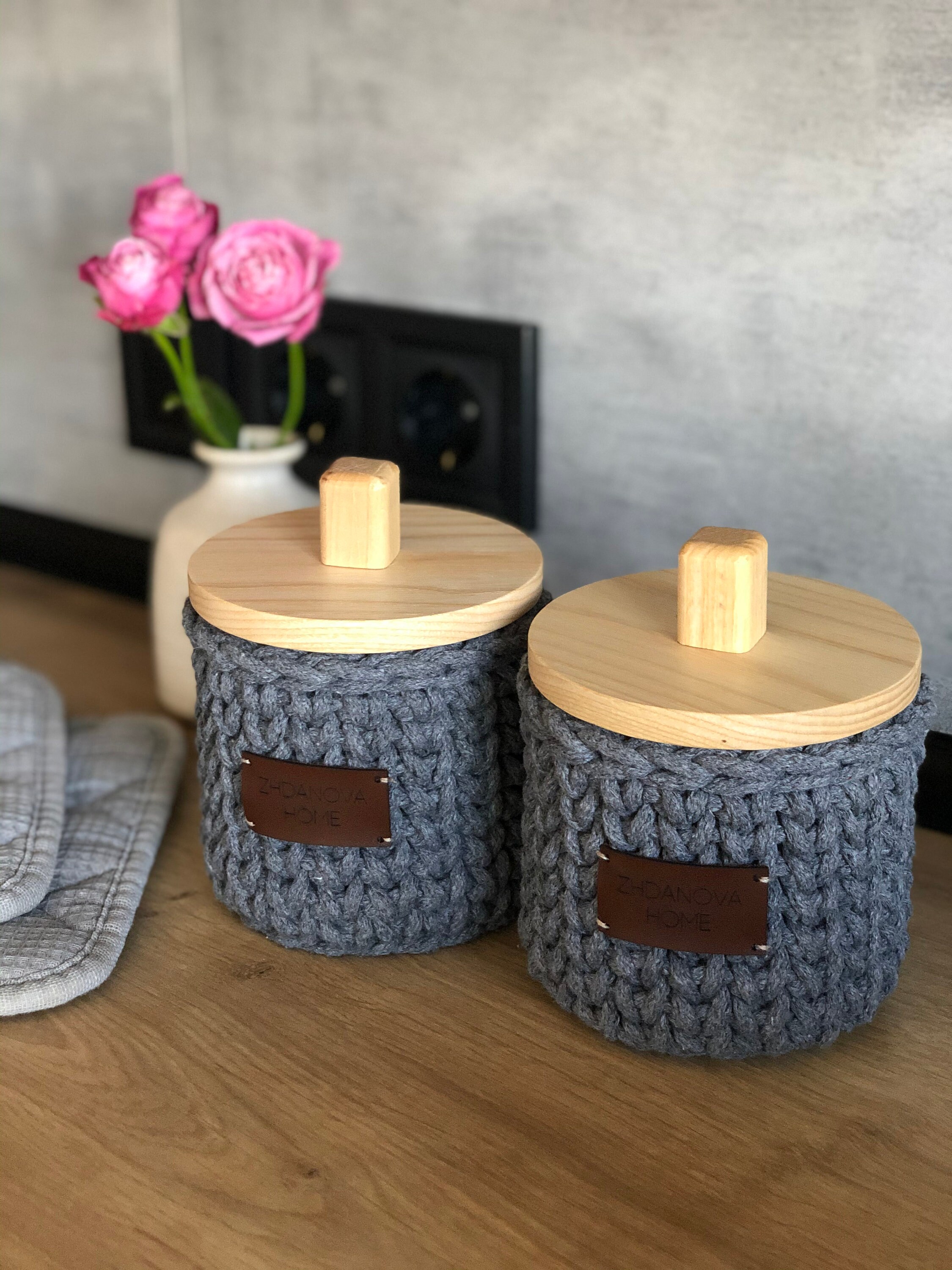 Aufbewahrungskörbe für Küche 2 Aufbewahrungskörbe mit | Etsy