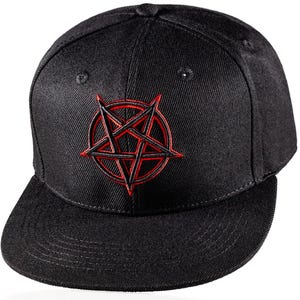 Red Outline Pentagram Snapback