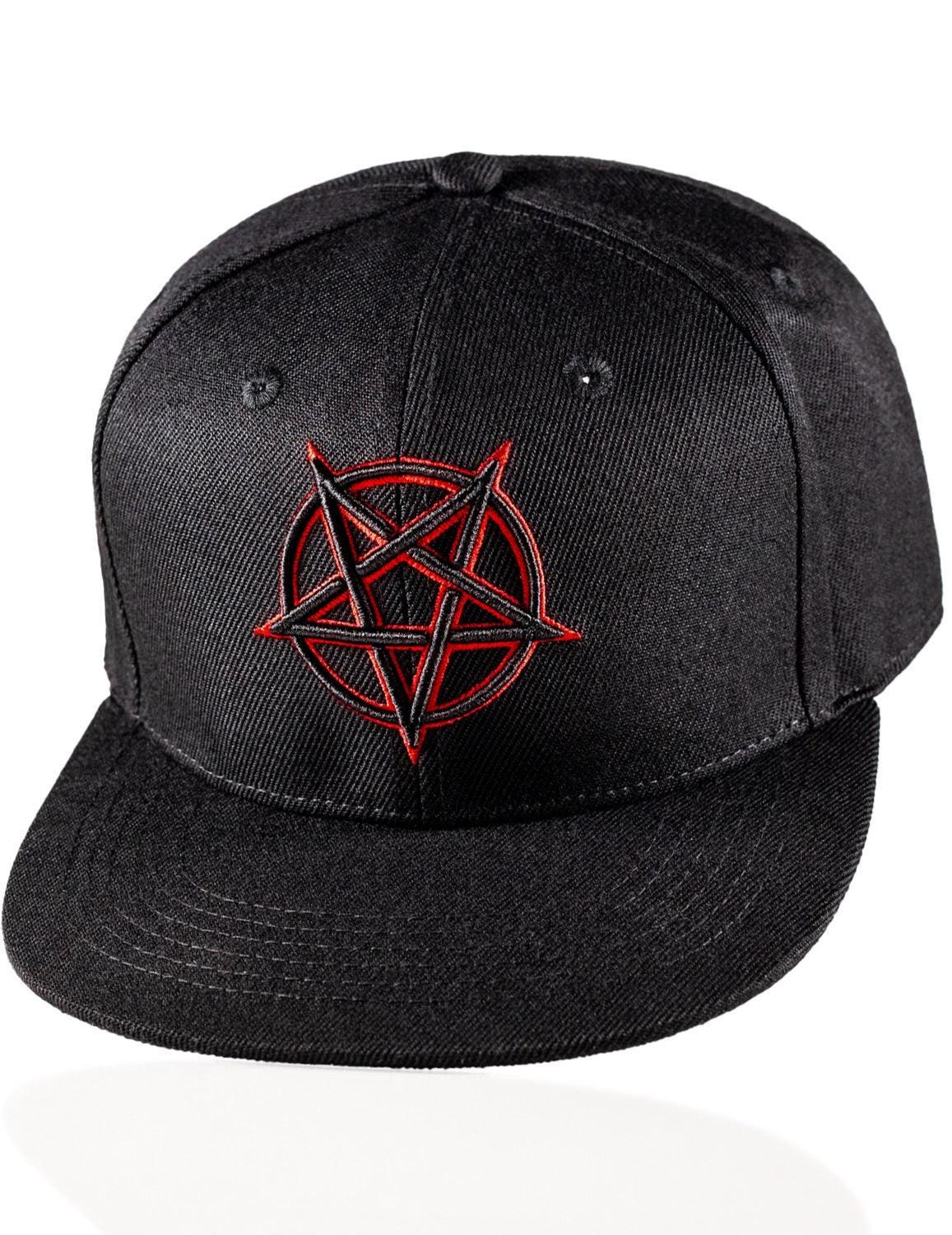 Red Outline Pentagram Snapback - Etsy