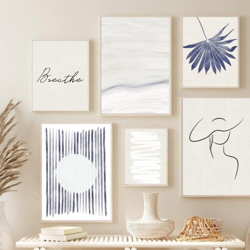 Beach Printable Art Beach Gallery Wall Art Set of 5 Coastal Etsy