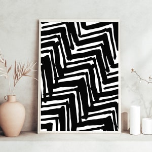 Black Abstract Wall Art, Black and White Print , Modern Wall Decor, Gallery Wall Print, Printable Art, Modern Abstract Art, Instant Download