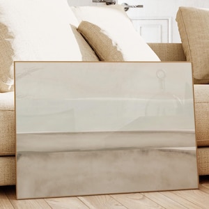 Neutral Wall Art, Neutral Landscape Painting, Beige Artwork, Coastal Wall Art, Neutral Print, Living Room Art, Neutral Beach Art, Download