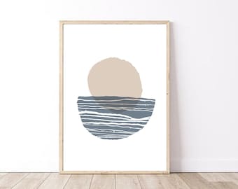 Abstract Circle Print, Geometric Printable Wall Art, Wall Decor, Bedroom Wall Art, Modern Abstract Art, Digital Download Poster