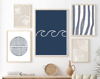 Coastal Gallery Wall, Beach Prints, Boho beach decor, Modern Beach Art, Beach Home Decor, Coastal Prints, Beachy Art, Printable Wall Art