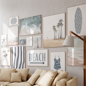 Coastal Wall Art, Beach Prints, Beach Gallery Wall Set, Modern Coastal, Coastal Wall Decor, Beachy Photos, Living Room Art, Printable Art