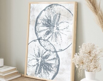 Sand Dollar Wall Art, Playa Imprimible, Arte Moderno De Playa, Decoración De Casa De Playa, Arte Oceánico, Vivero Costero, Boho Beach Art, Descargar Digital