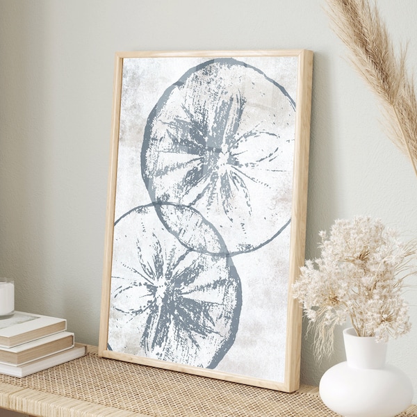 Sand Dollar Wall Art, Beach Printable, Modern Beach Art, Beach Home Decor, Ocean Art, Coastal Nursery, Boho Beach Art, Digital Download